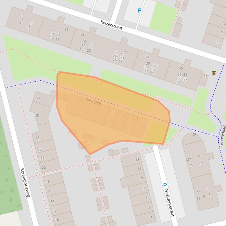 Kaart van postcodegebied 1312AS.