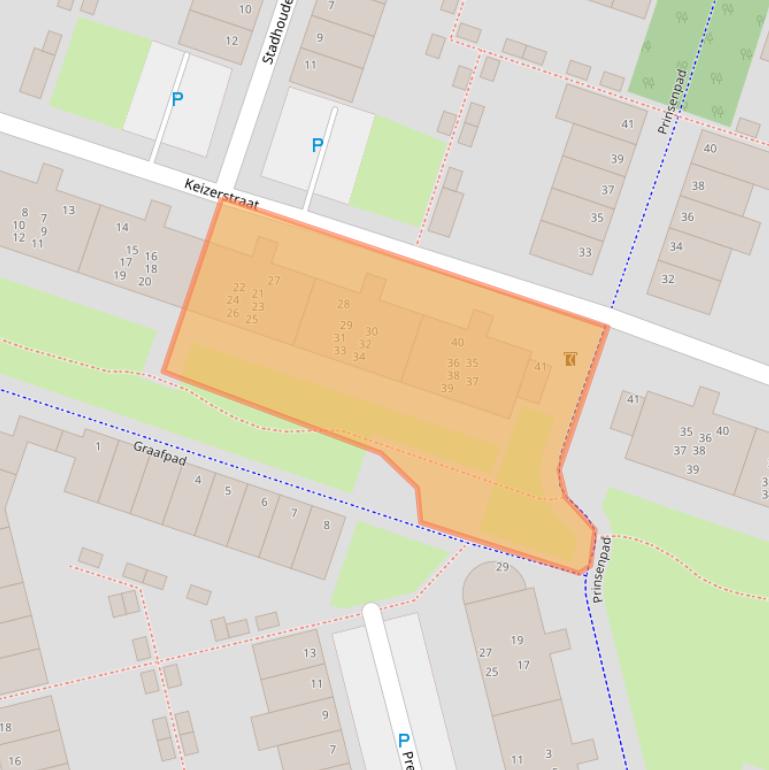 Kaart van postcodegebied 1312AV.