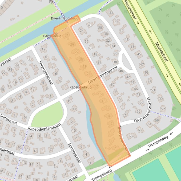 Kaart van postcodegebied 1312EA.