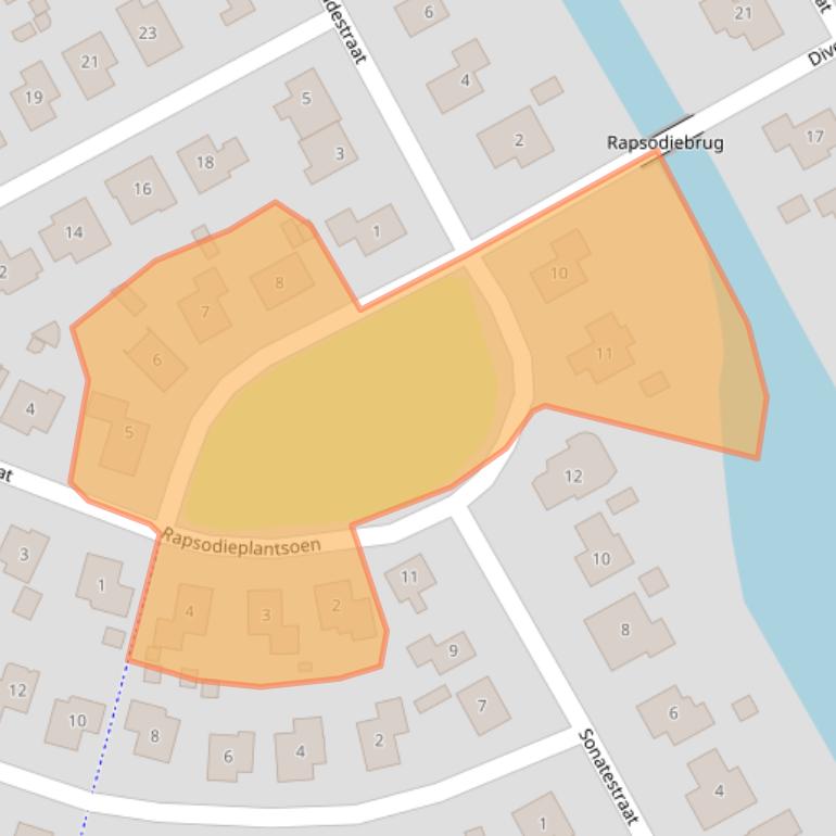 Kaart van postcodegebied 1312EJ.