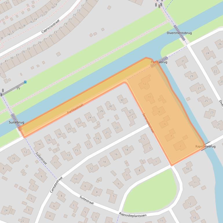 Kaart van postcodegebied 1312EL.