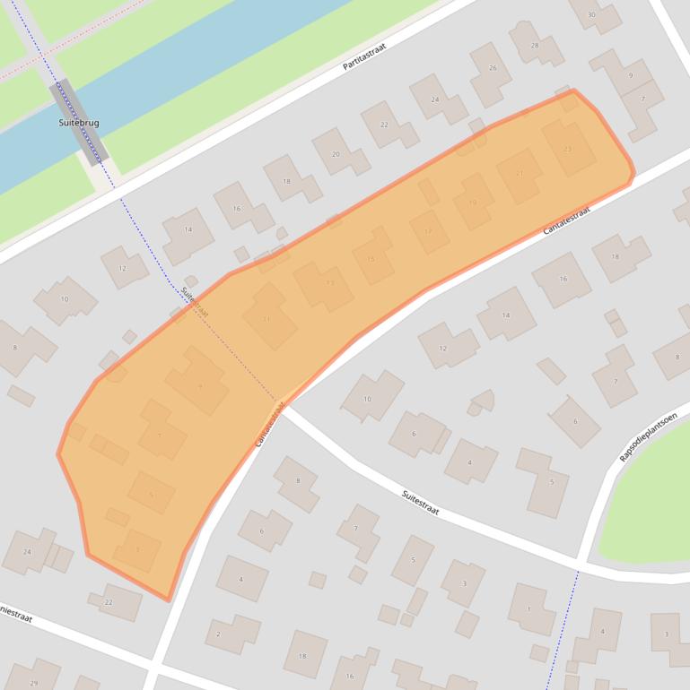 Kaart van postcodegebied 1312EP.