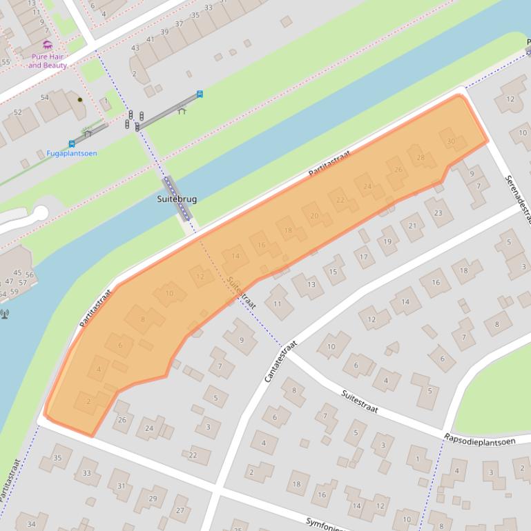 Kaart van postcodegebied 1312ES.