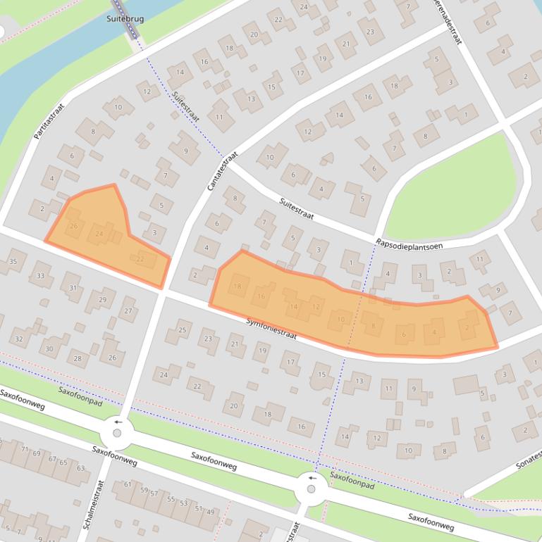 Kaart van postcodegebied 1312EV.
