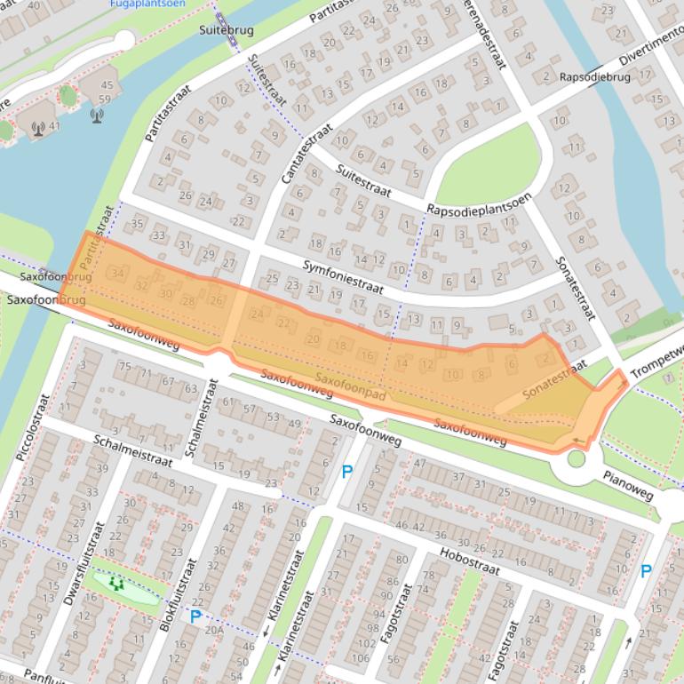 Kaart van postcodegebied 1312GC.