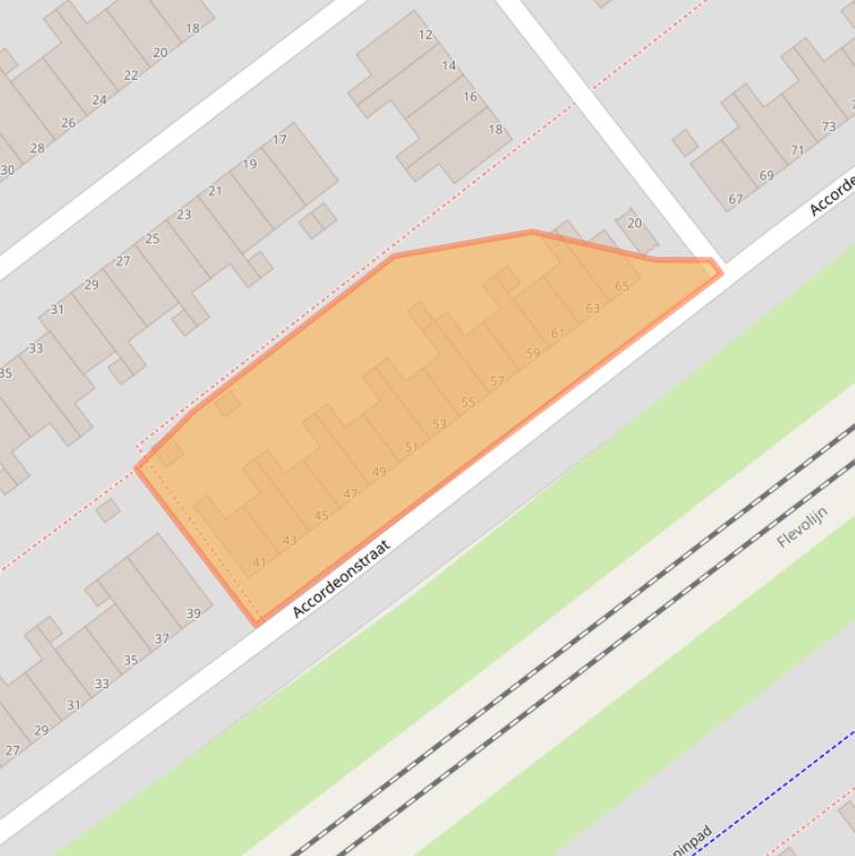 Kaart van postcodegebied 1312HB.