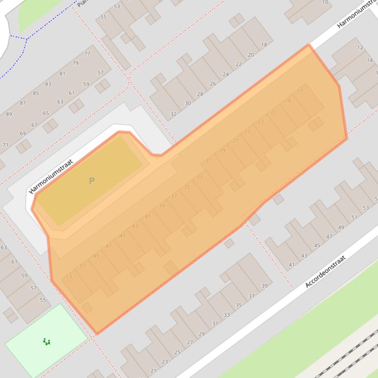 Kaart van postcodegebied 1312HK.