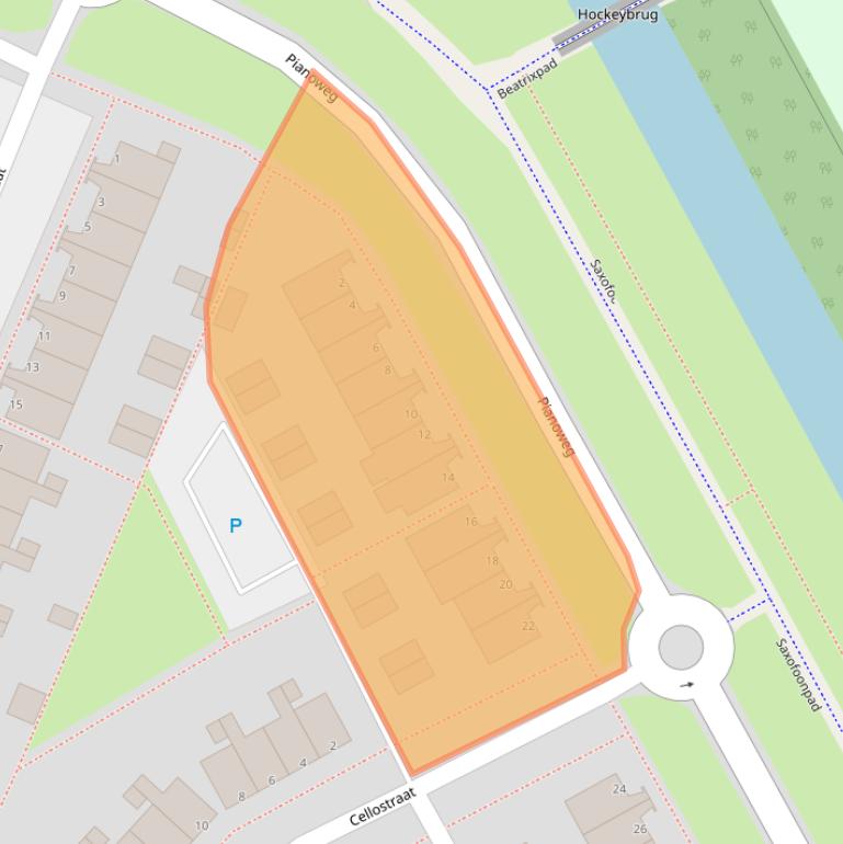 Kaart van postcodegebied 1312JE.