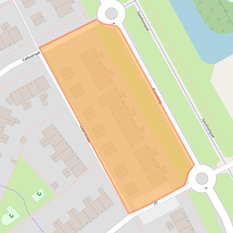 Kaart van postcodegebied 1312JG.