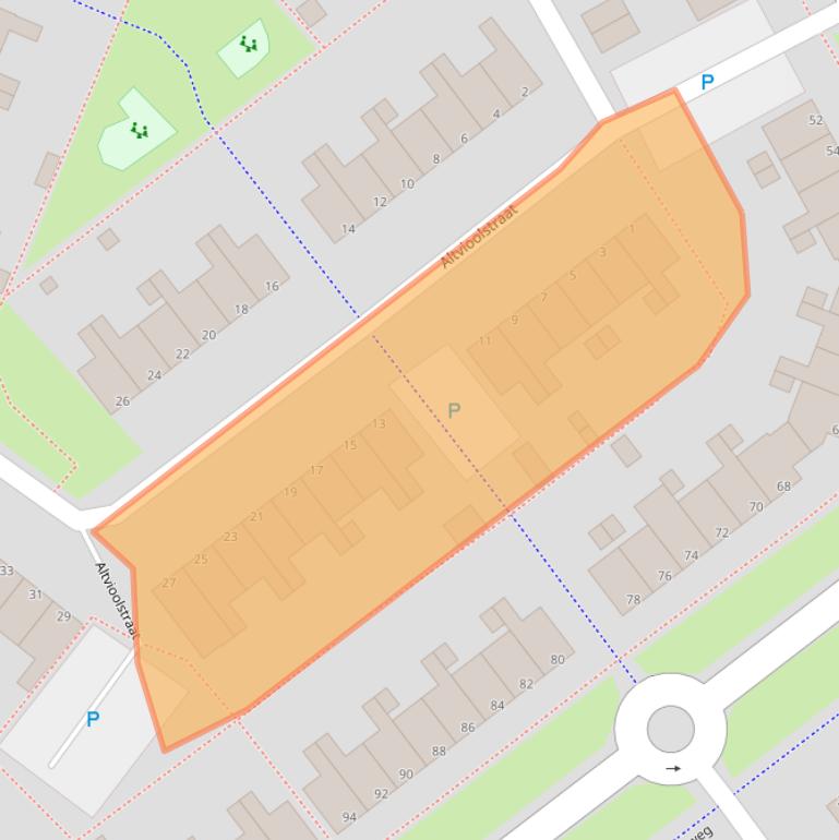 Kaart van postcodegebied 1312JL.