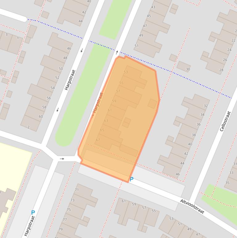 Kaart van postcodegebied 1312KG.