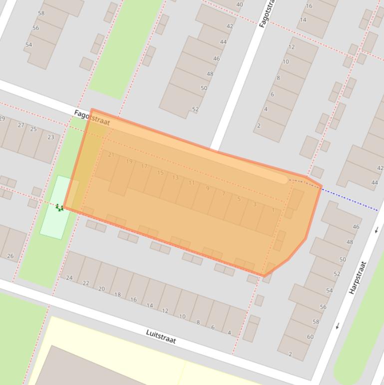 Kaart van postcodegebied 1312KV.