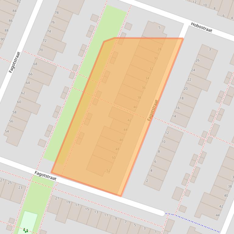 Kaart van postcodegebied 1312LB.