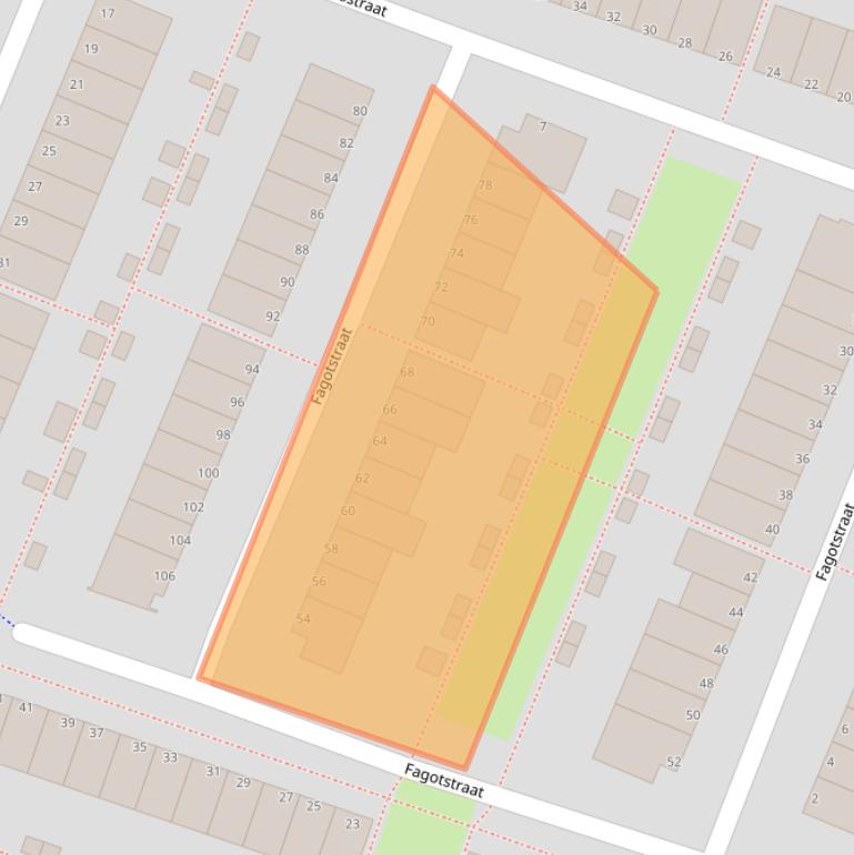 Kaart van postcodegebied 1312LC.