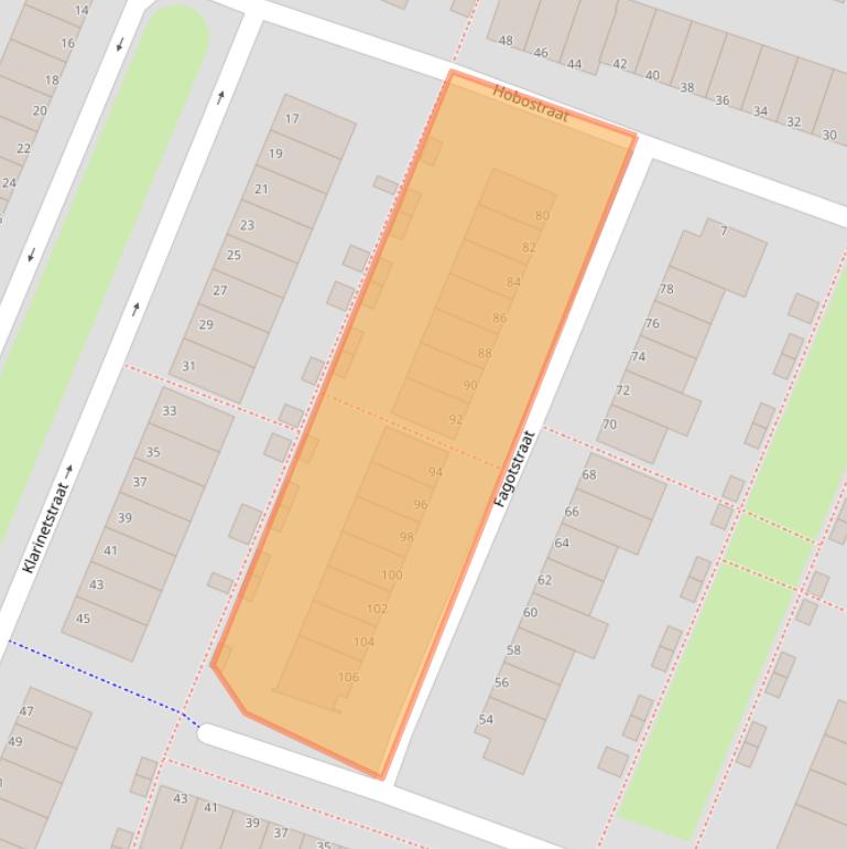 Kaart van postcodegebied 1312LE.