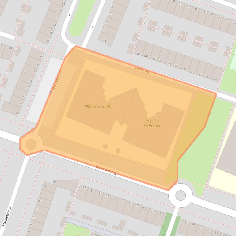 Kaart van postcodegebied 1312LH.