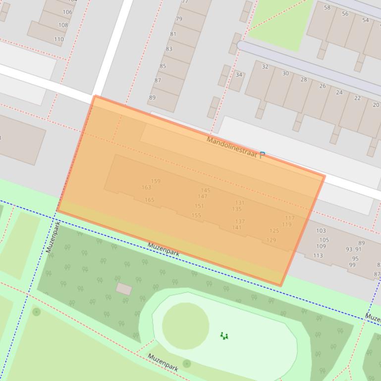 Kaart van postcodegebied 1312LV.