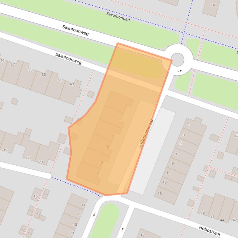 Kaart van postcodegebied 1312NH.