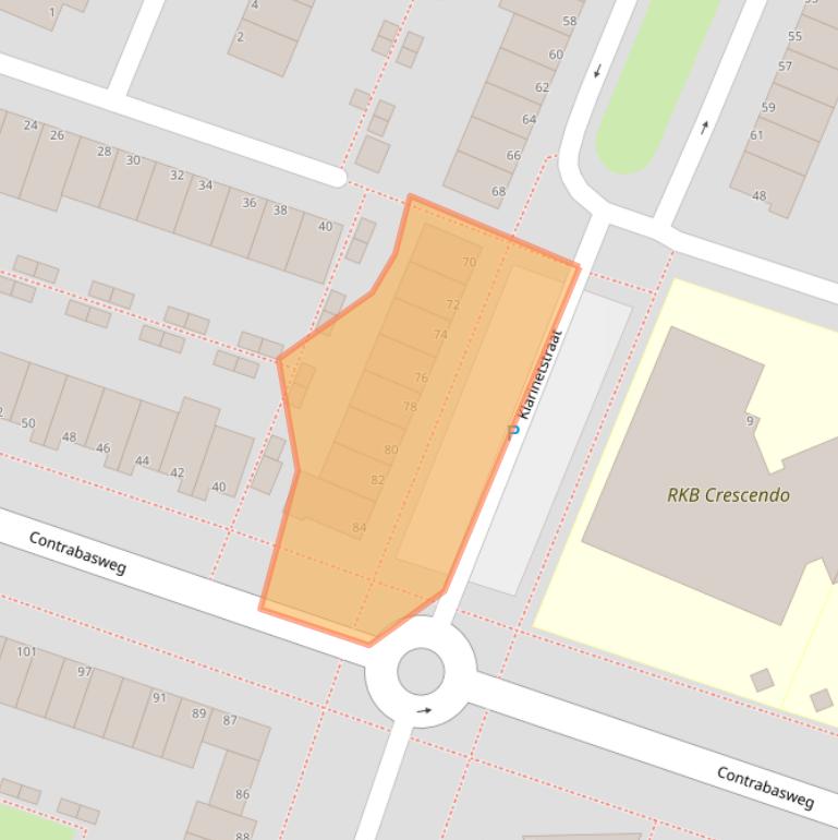 Kaart van postcodegebied 1312NL.