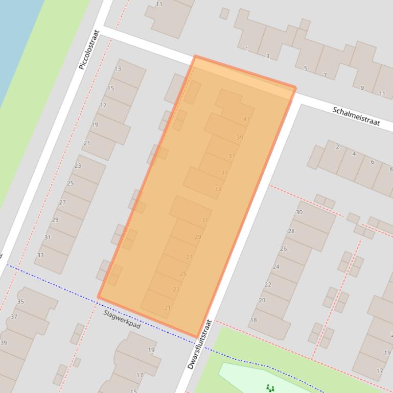 Kaart van postcodegebied 1312PC.