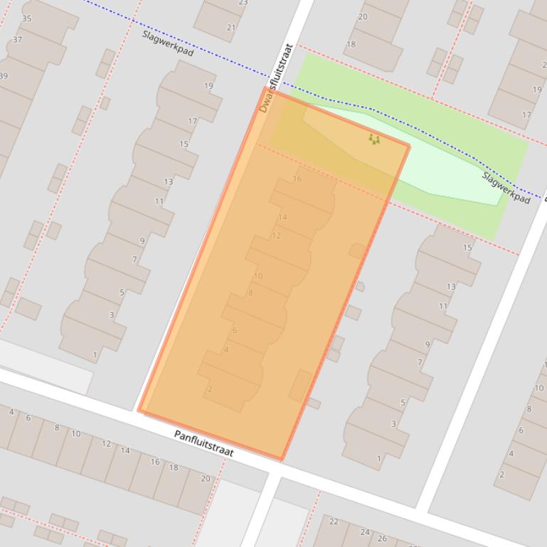 Kaart van postcodegebied 1312PE.