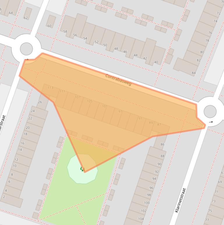 Kaart van postcodegebied 1312PL.
