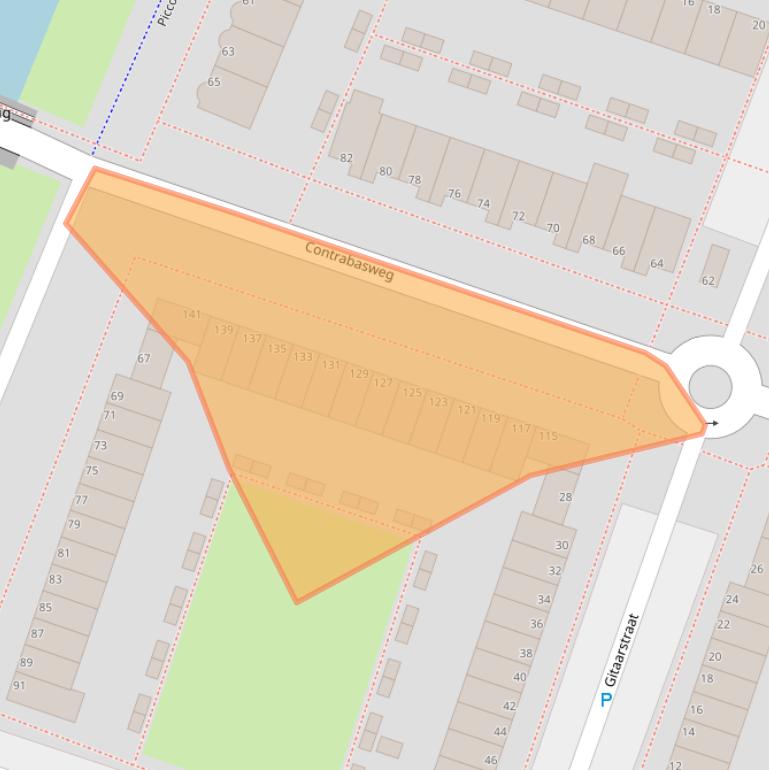 Kaart van postcodegebied 1312PM.