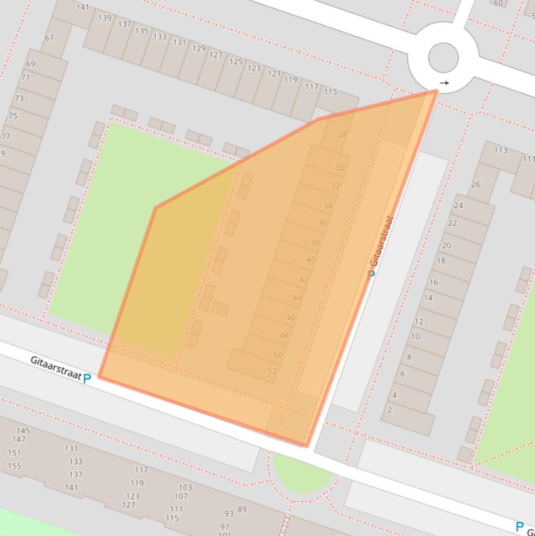 Kaart van postcodegebied 1312PX.