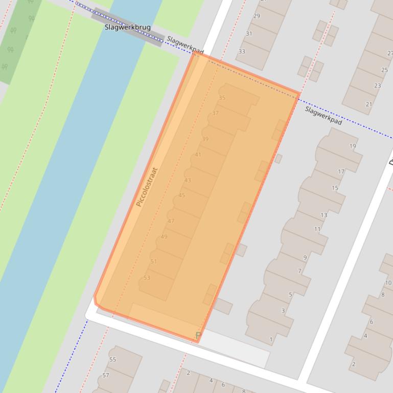 Kaart van postcodegebied 1312RE.