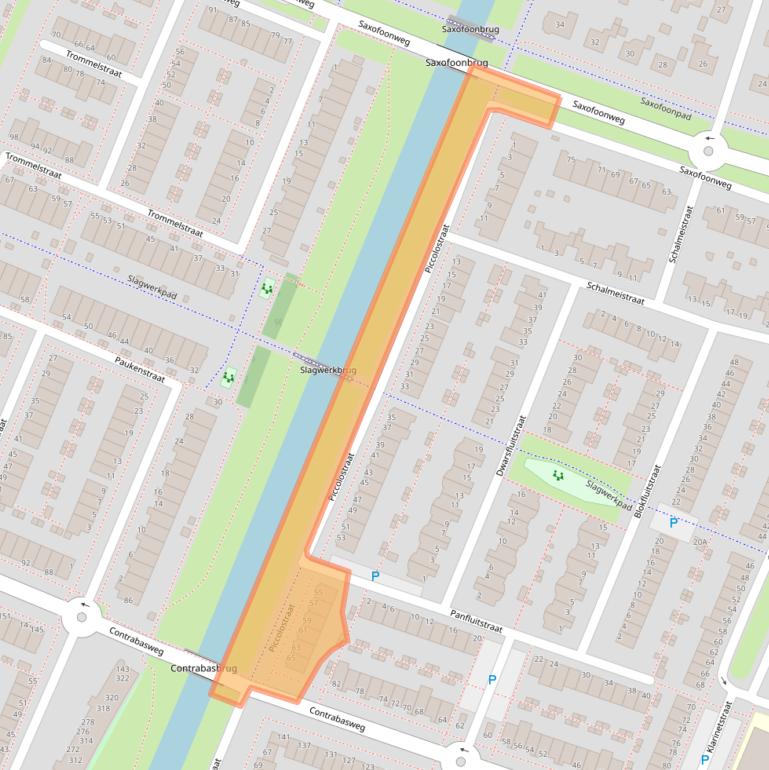 Kaart van postcodegebied 1312RG.