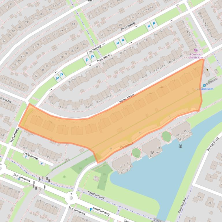 Kaart van postcodegebied 1312SK.
