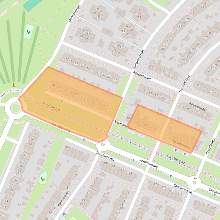 Kaart van postcodegebied 1312TA.