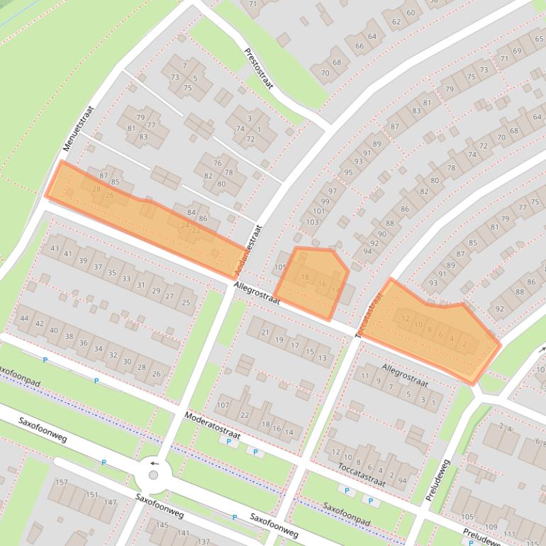 Kaart van postcodegebied 1312TC.