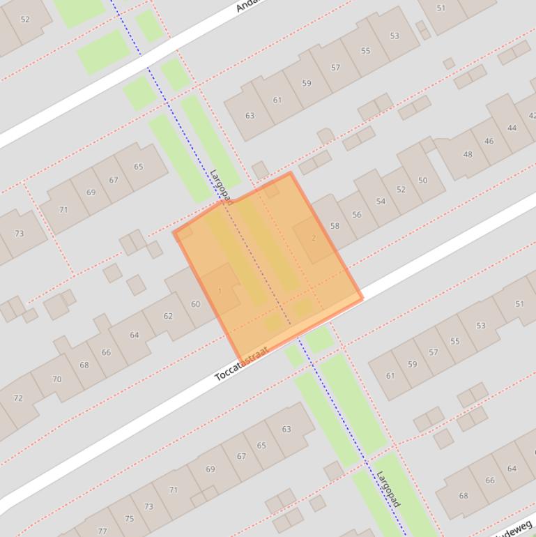 Kaart van postcodegebied 1312TE.