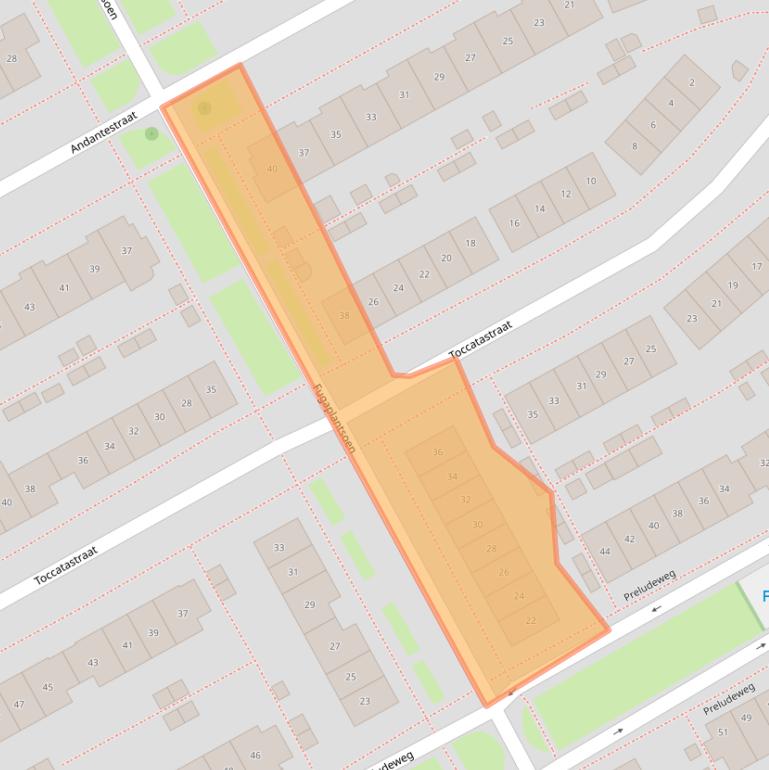 Kaart van postcodegebied 1312TH.