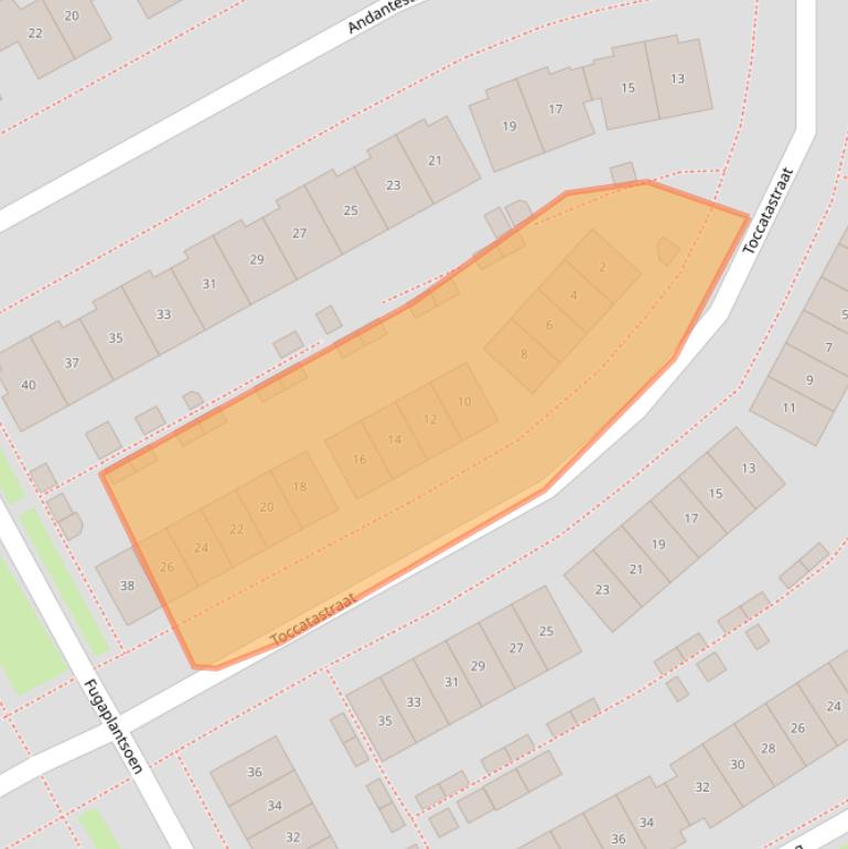 Kaart van postcodegebied 1312TM.