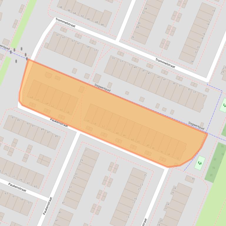 Kaart van postcodegebied 1312WN.