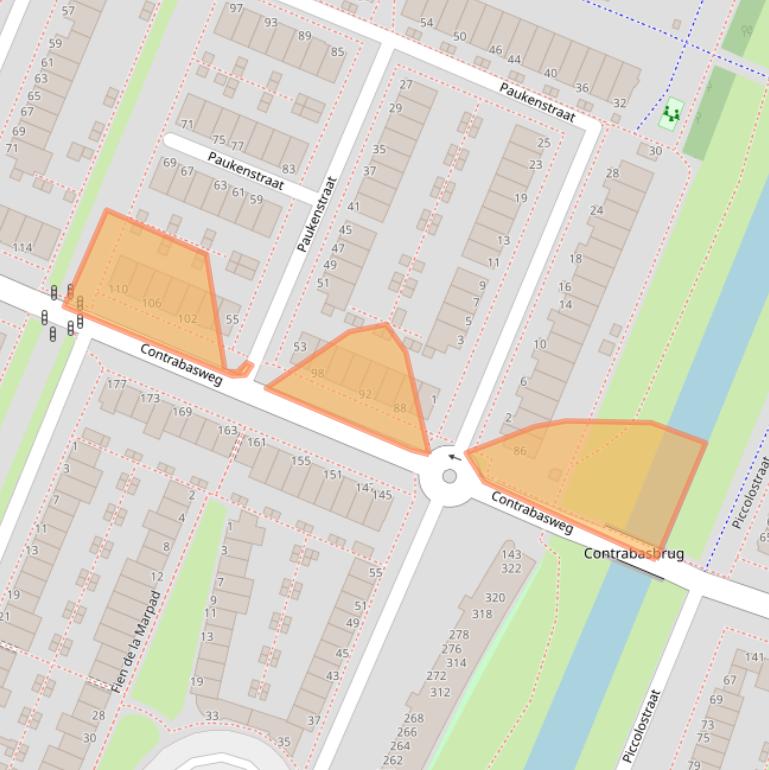 Kaart van postcodegebied 1312WP.