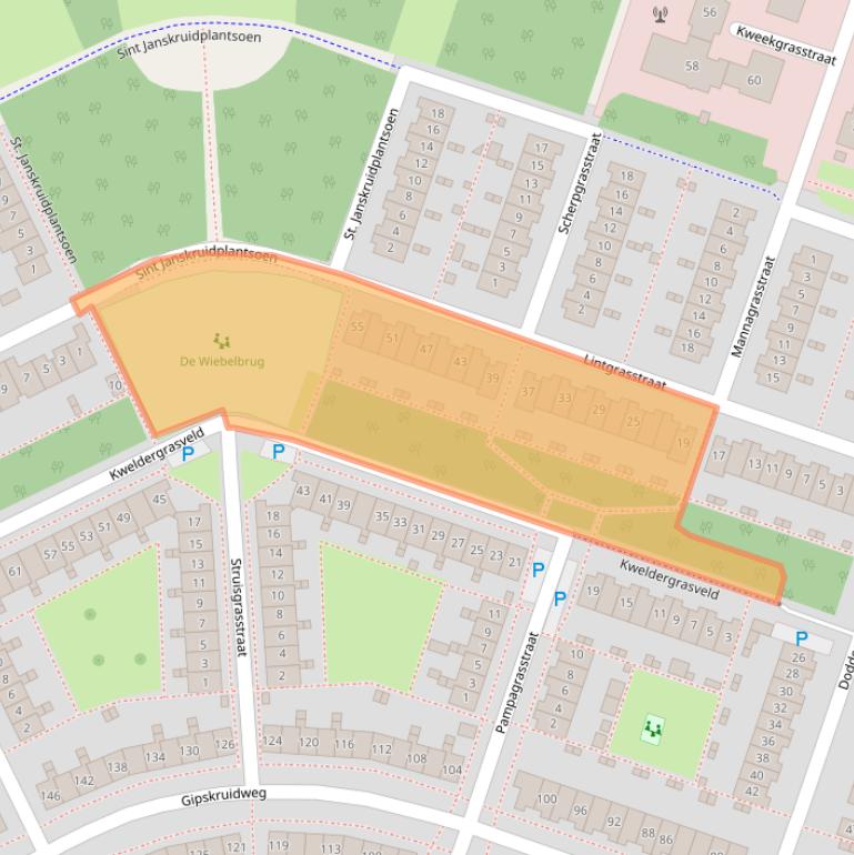 Kaart van postcodegebied 1313BW.