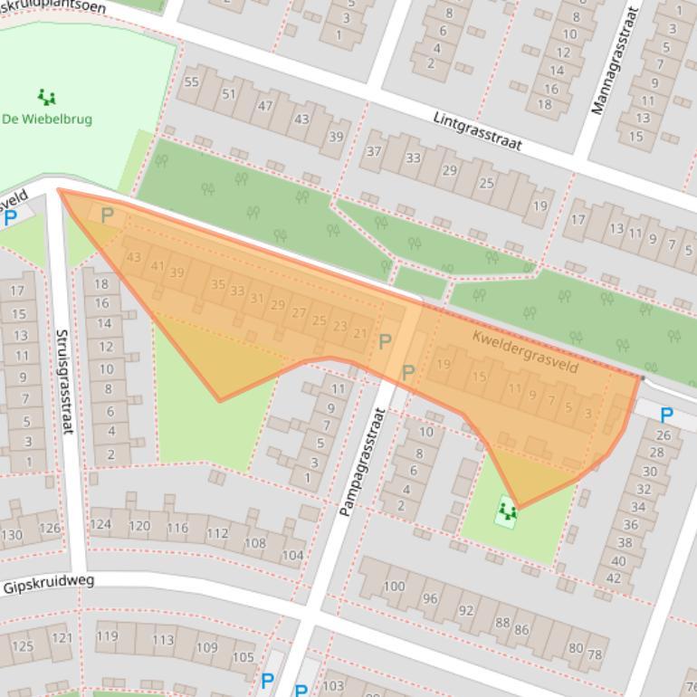 Kaart van postcodegebied 1313CA.