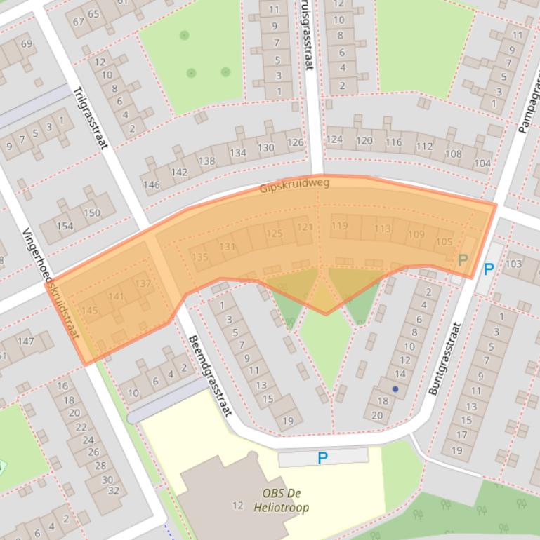 Kaart van postcodegebied 1313CR.