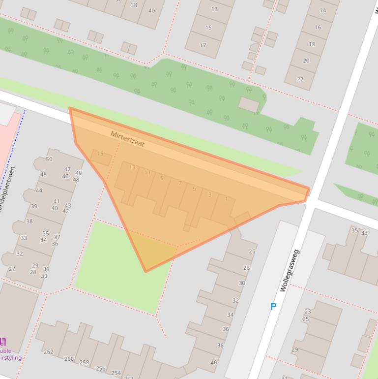 Kaart van postcodegebied 1313EV.