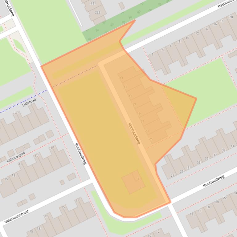 Kaart van postcodegebied 1313GJ.