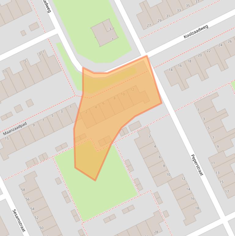 Kaart van postcodegebied 1313GN.