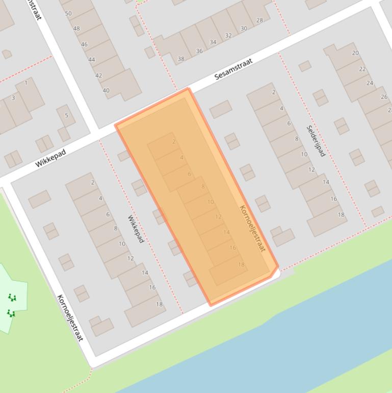 Kaart van postcodegebied 1313HL.