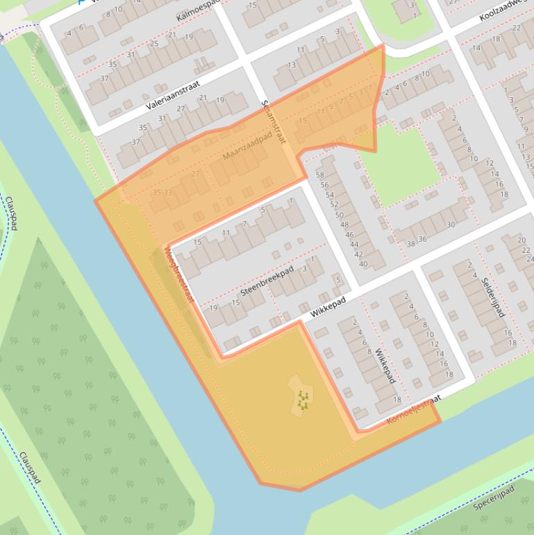 Kaart van postcodegebied 1313HV.