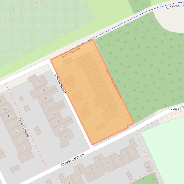 Kaart van postcodegebied 1313KA.