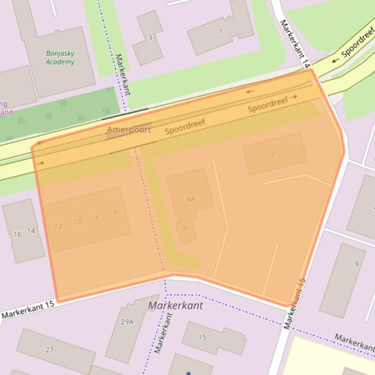 Kaart van postcodegebied 1314AW.