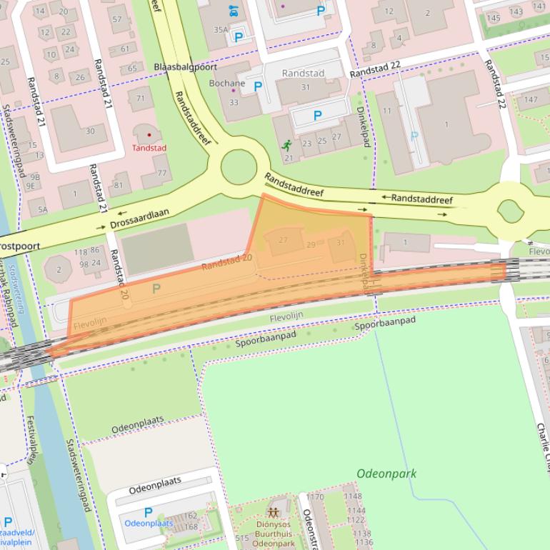 Kaart van postcodegebied 1314BC.