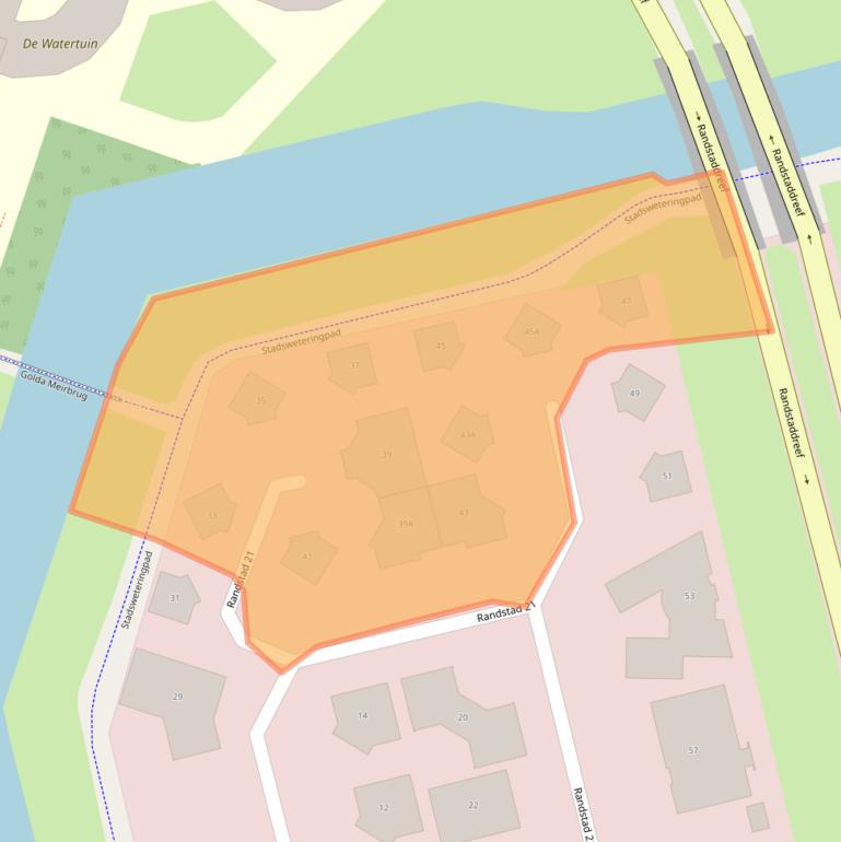 Kaart van postcodegebied 1314BG.